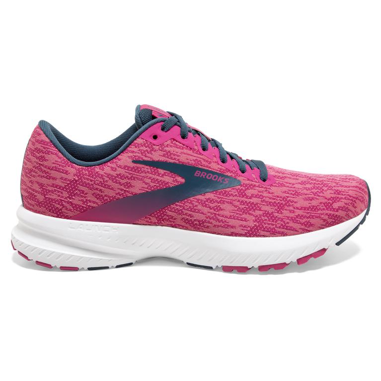 Brooks Launch 7 - Womens Road Running Shoes - Pink/Beetroot/Majolica (95143ZHBU)